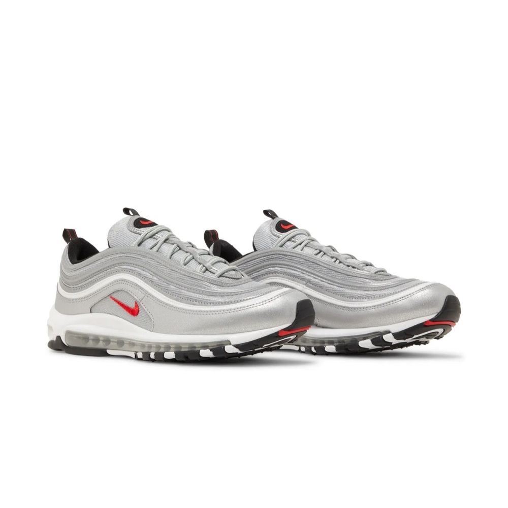 Nike Men's Air Max 97 OG QS - Metallic Silver/Varsity Red (Size: US Men 8)
